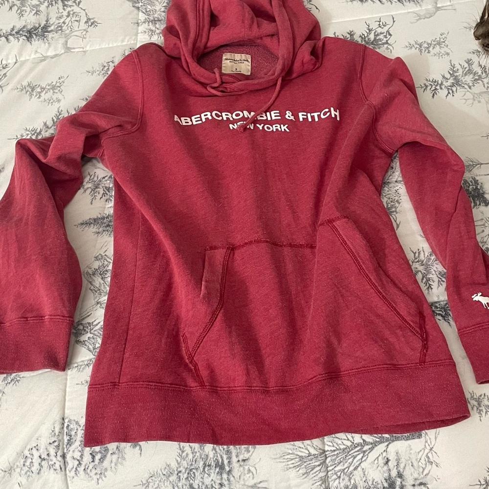 Abercrombie & Fitch Red Cowl Neck Sweater - Picture 2 of 5
